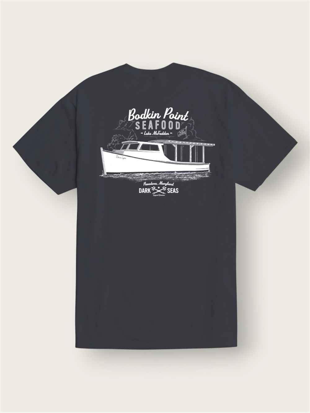 Dark Seas x Bodkin Point Seafood Stock T-Shirt | Maryland Crab | Large